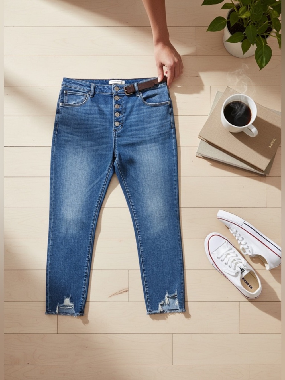 Abercrombie & Fitch Women’s High Rise Super Skinny Ankle Blue Jeans Sz 32 (14)